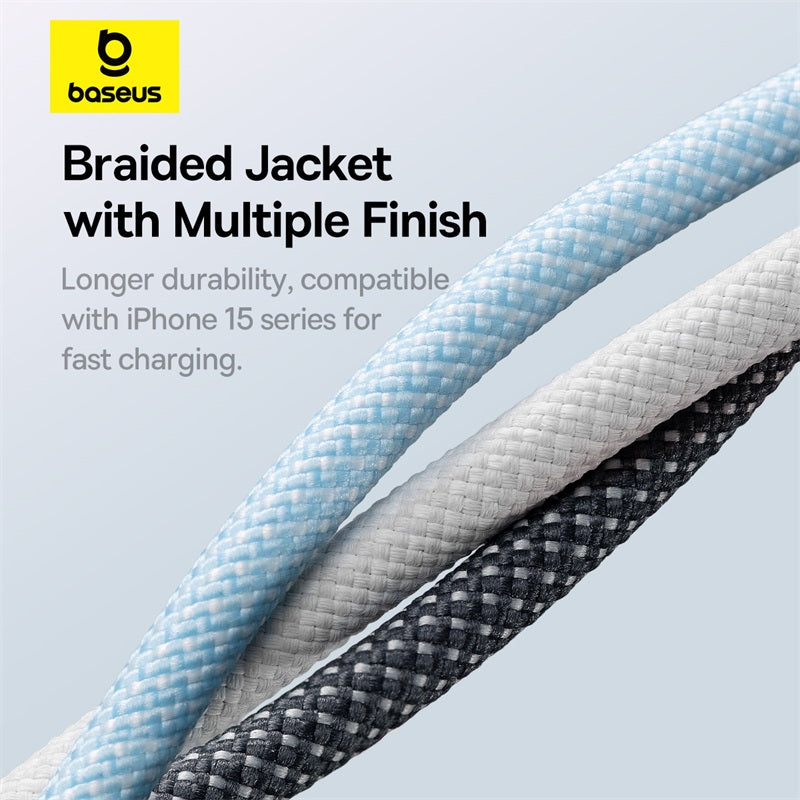Baseus Dynamic 3 Series 100W USB-C to USB-C Fast Charging Cable (1M, Slate Grey) – High-Speed Power & Data