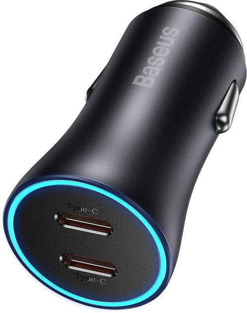 Baseus 40W Dual USB-C Car Charger – Fast Charging Adapter for All Devices