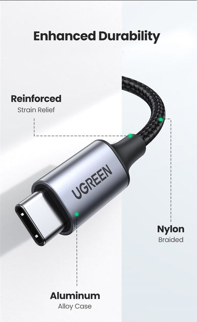 UGREEN Round USB-C to 3.5mm Audio Cable (1m) – Hi-Fi Sound & Durable Design | Best Price in Pakistan