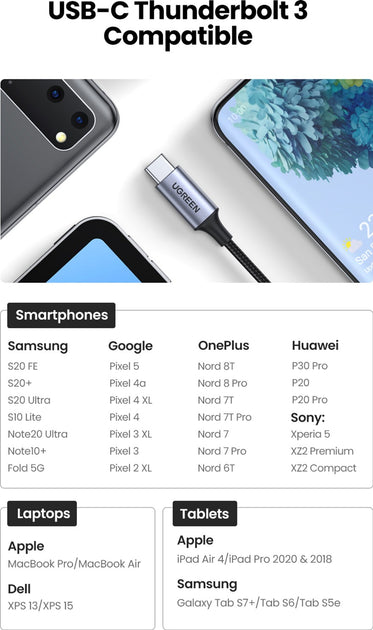 UGREEN Round USB-C to 3.5mm Audio Cable (1m) – Hi-Fi Sound & Durable Design | Best Price in Pakistan