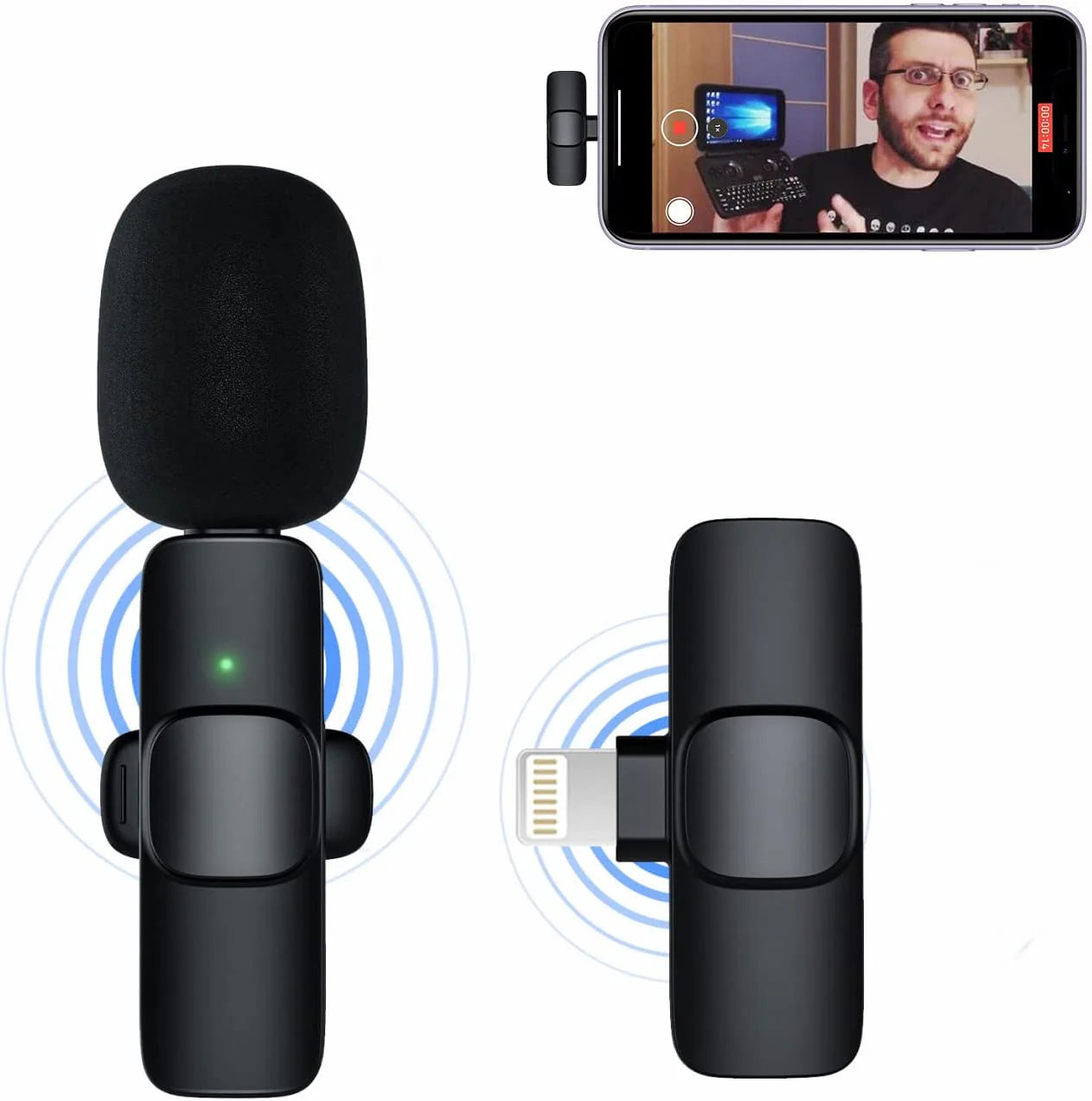 K9 Wireless MIC – High-Quality Lavalier Microphone for Clear Audio Recording
