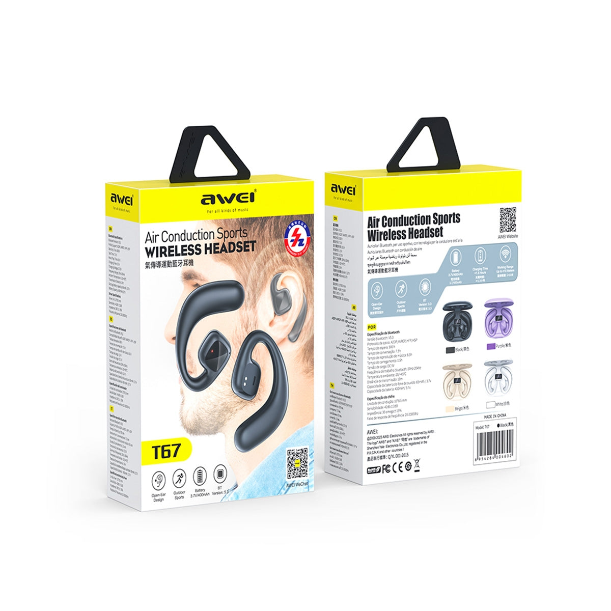 Buy AWEI T67 Sports Wireless Headset – Best Price in Pakistan