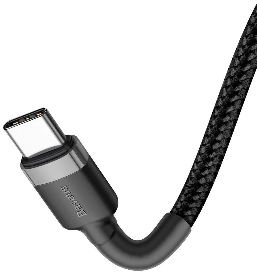 Baseus PD QC3.0 Type-C Cable (200cm, Grey/Black) – Fast Charging & Data Sync
