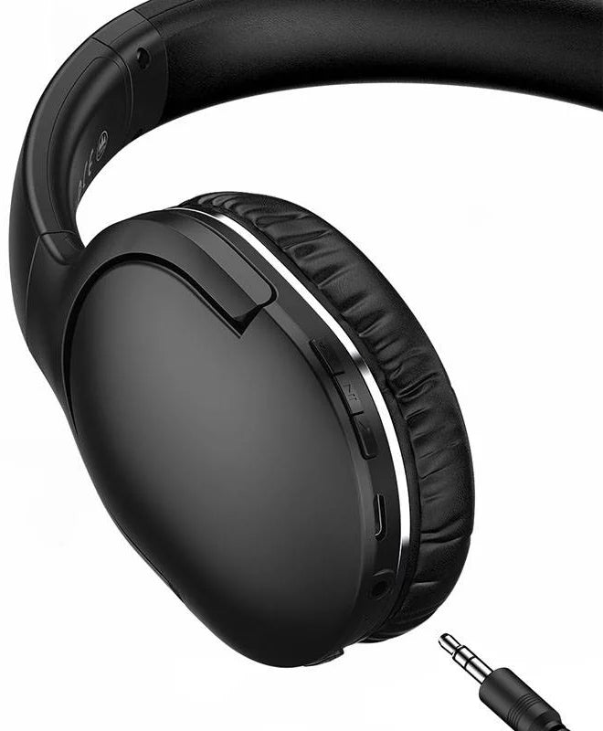 Baseus Encok D02 Pro Wireless Headphones (Black) – Hi-Fi Sound & 40H Battery Life