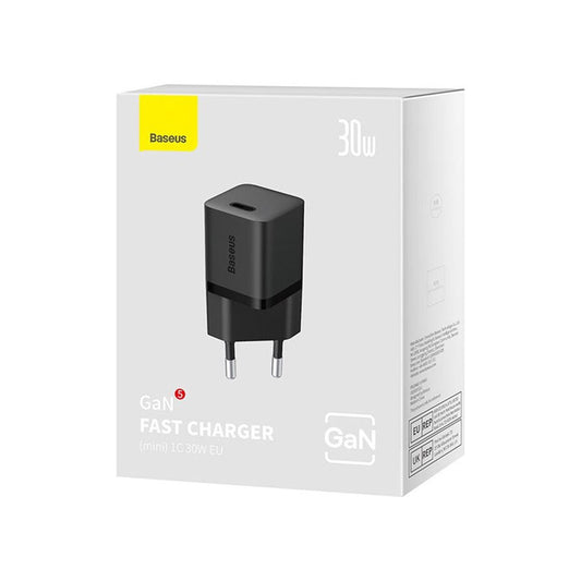 Baseus GaN5 30W Fast Charger – Ultra-Compact & Efficient Charging