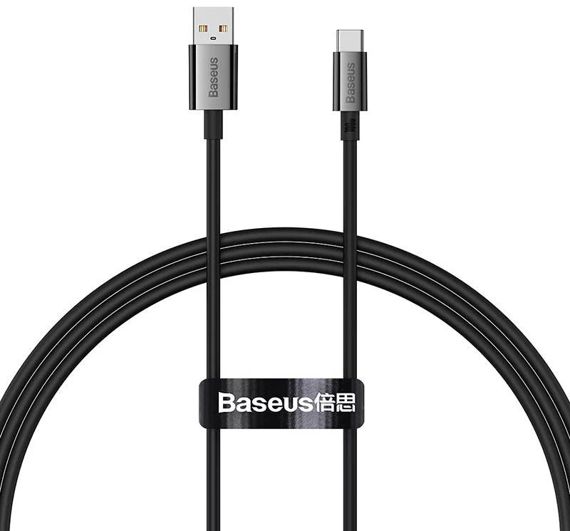 Baseus Superior 100W USB to USB-C Cable (1m, Black) – Fast Charging & Data Sync