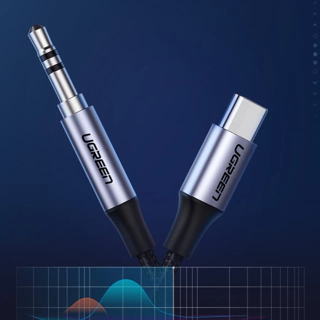 UGREEN Type-C to 3.5mm Audio Cable 1M – Hi-Fi Sound, Built-in DAC Chip, Best Price in Pakistan