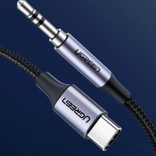 UGREEN Type-C to 3.5mm Audio Cable 1M – Hi-Fi Sound, Built-in DAC Chip, Best Price in Pakistan