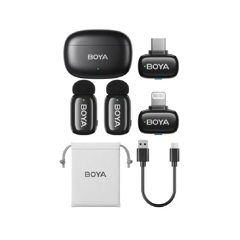 BOYA Mini 12 – Compact Wireless Microphone for Crystal-Clear Audio