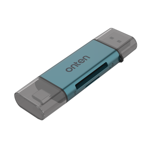 Onten CR531 2-in-1 Type-C & USB Card Reader – High-Speed Data Transfer for SD & MicroSD Cards