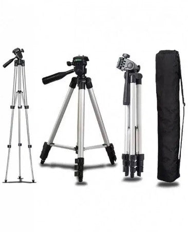 Tripod Camera Stand 330A – Adjustable, Lightweight & Sturdy with 3-Way Pan Head
