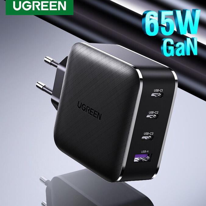 Ugreen 70774 65W 4-Port GaN Fast Charger – Powerful USB-C PD Charging for Laptops, Tablets & Phones