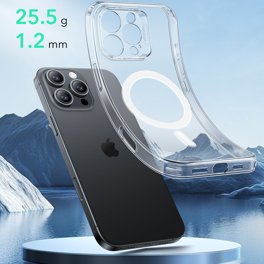ESR Zero Clear HaloLock Case for iPhone 16 Pro Max – MagSafe Compatible, Slim & Transparent