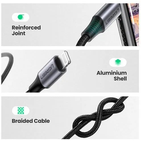 UGREEN 1m Lightning to 3.5mm Aux Cable for iPhone & iPad – Best Price in Pakistan