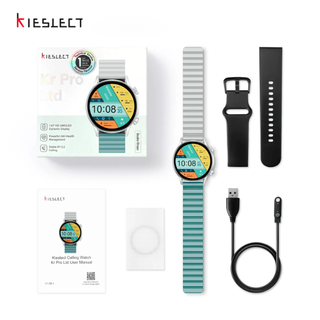 Kieslect Kr Pro Ltd Smart Watch – AMOLED Display, Bluetooth Calling, Fitness Tracker | Best Price in Pakistan