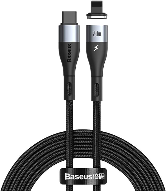 Baseus Zinc Magnetic Safe Fast Charging Data Cable – Strong Magnetic Connection & High-Speed Charging