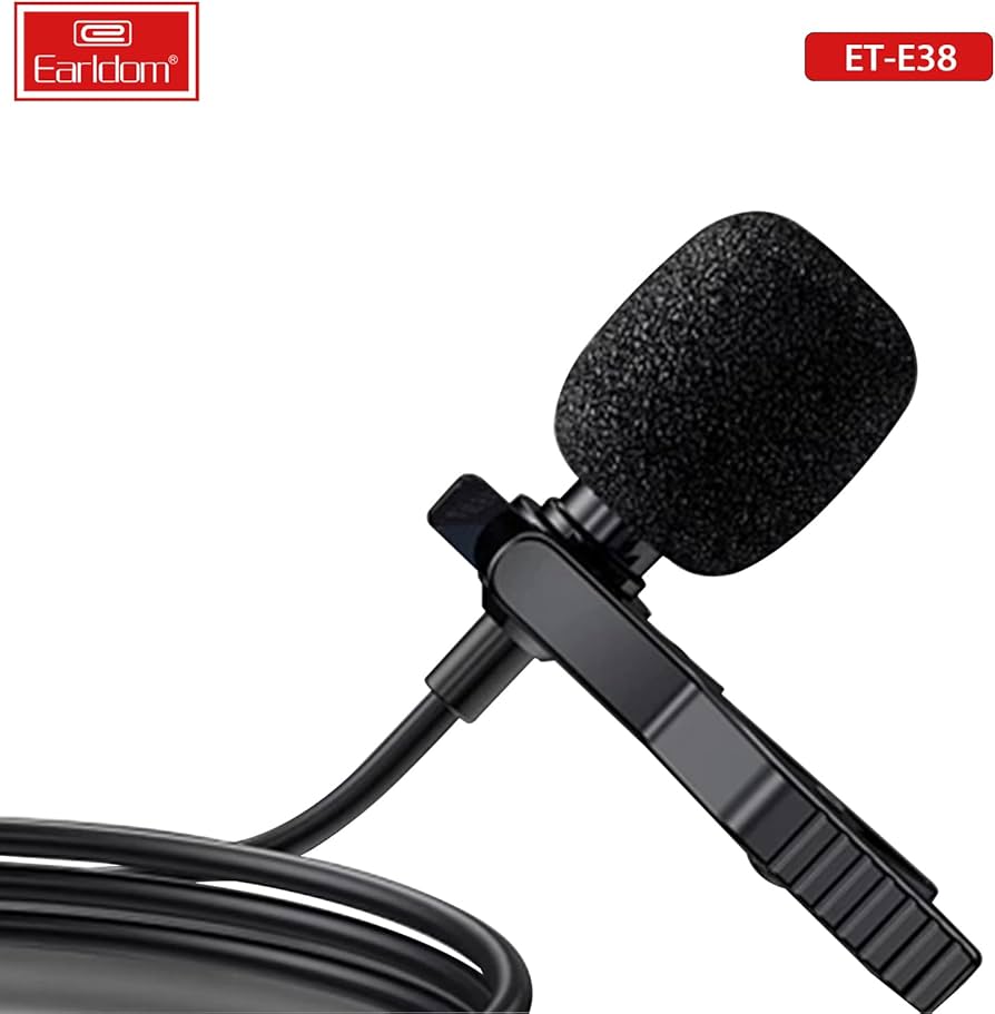 Earldom ET-E38 Mini Microphone AUX 3.5mm Female with Clip – Best Price in Pakistan