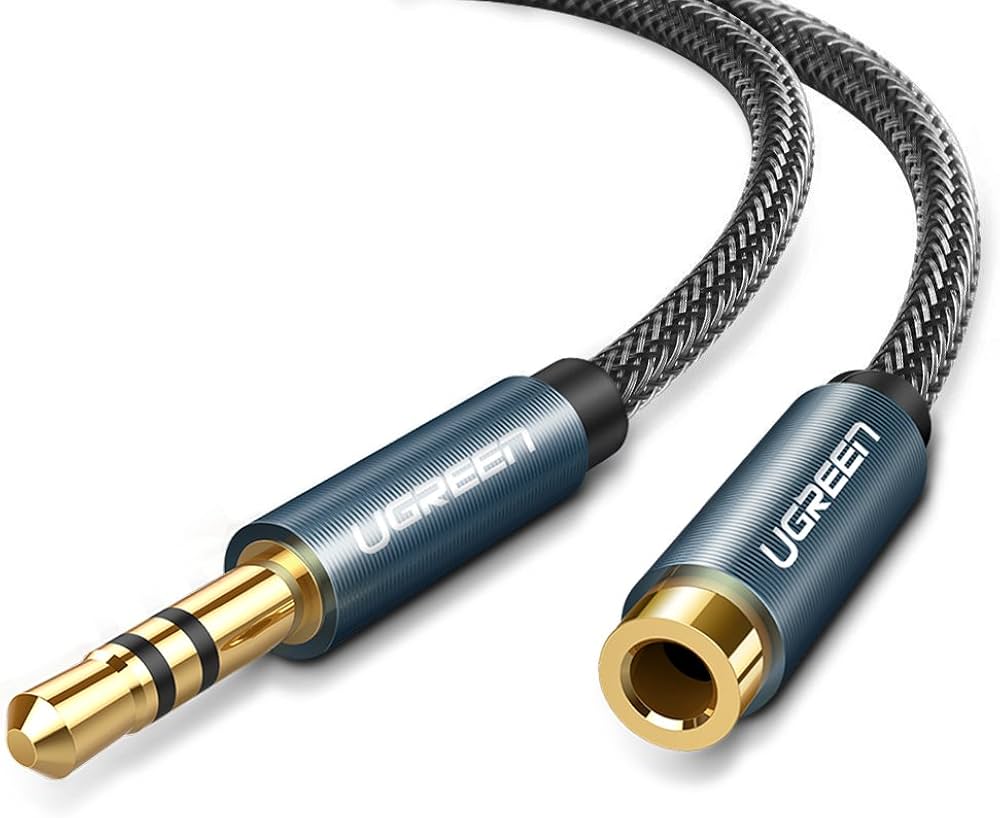 UGREEN 3.5mm Male to Female Audio Extension Cable – 5m, 3m, 2m (Blue) | Best Price in Pakistan