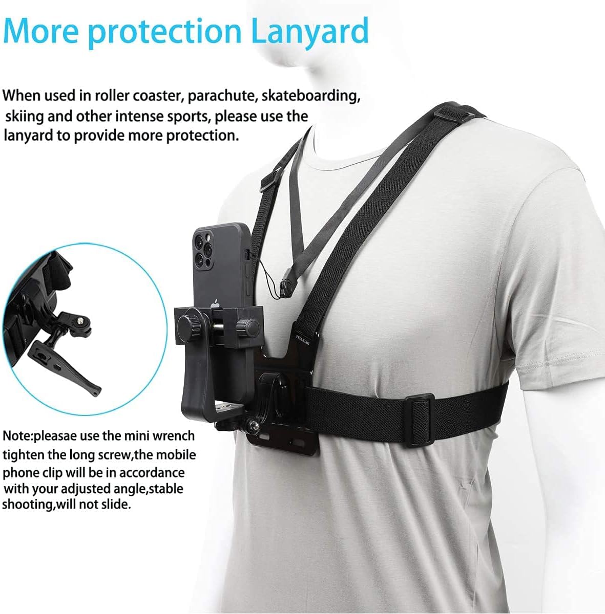 Best Price in Pakistan – Mobile Phone Chest Mount Harness for Action Camera POV & Vlogging