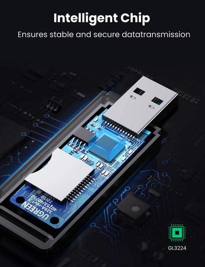 UGREEN USB 3.0 Card Reader for TF/SD (Black) 40752 – High-Speed Data Transfer | Best Price in Pakistan