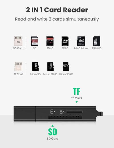 UGREEN USB 3.0 Card Reader for TF/SD (Black) 40752 – High-Speed Data Transfer | Best Price in Pakistan