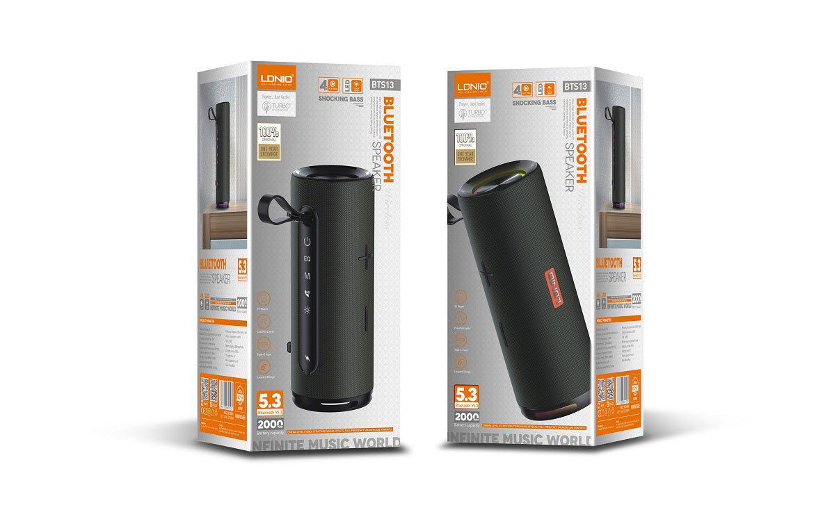 LODINO BTS13 Bluetooth Speaker – Portable Wireless Speaker with Deep Bass & Long Battery Life