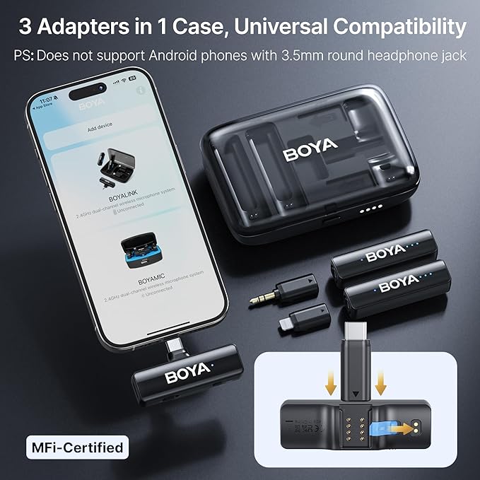 BOYALINK 2 Wireless Lavalier Microphone for iPhone, Camera & Android – Best Price in Pakistan