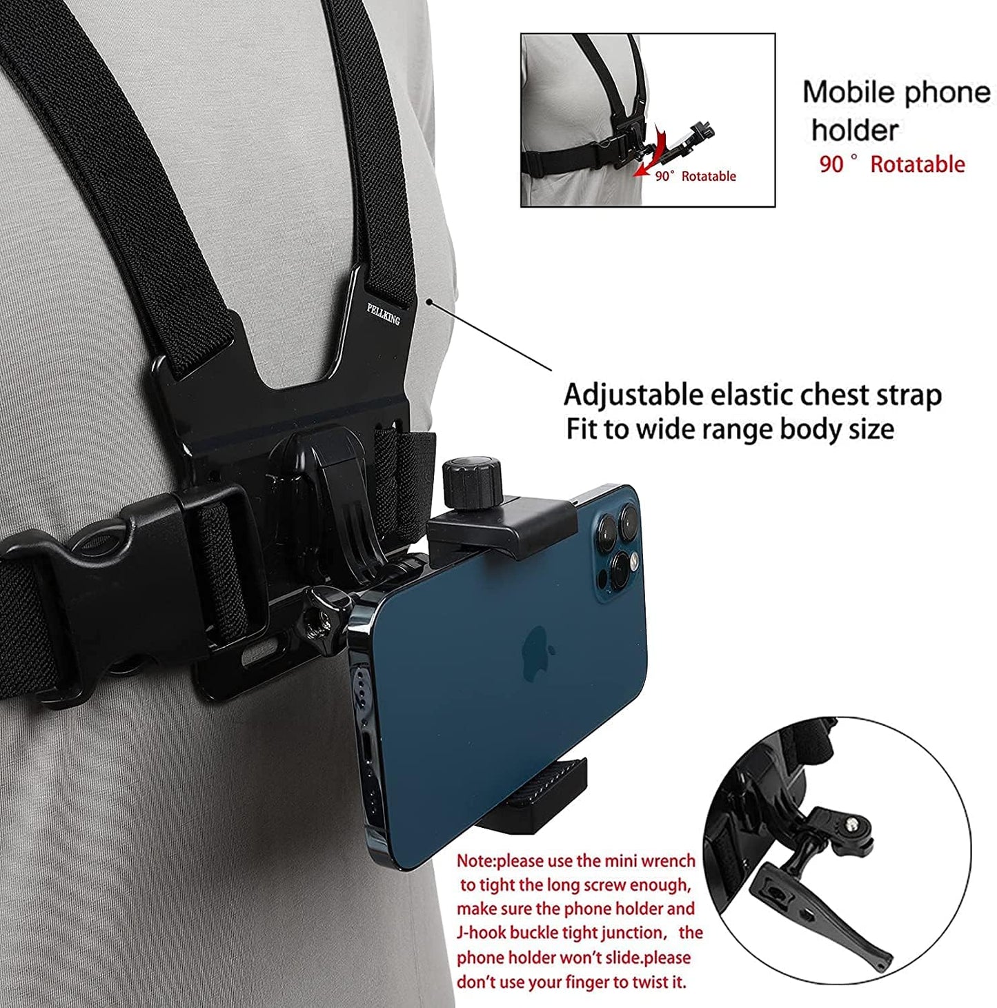 Best Price in Pakistan – Mobile Phone Chest Mount Harness for Action Camera POV & Vlogging