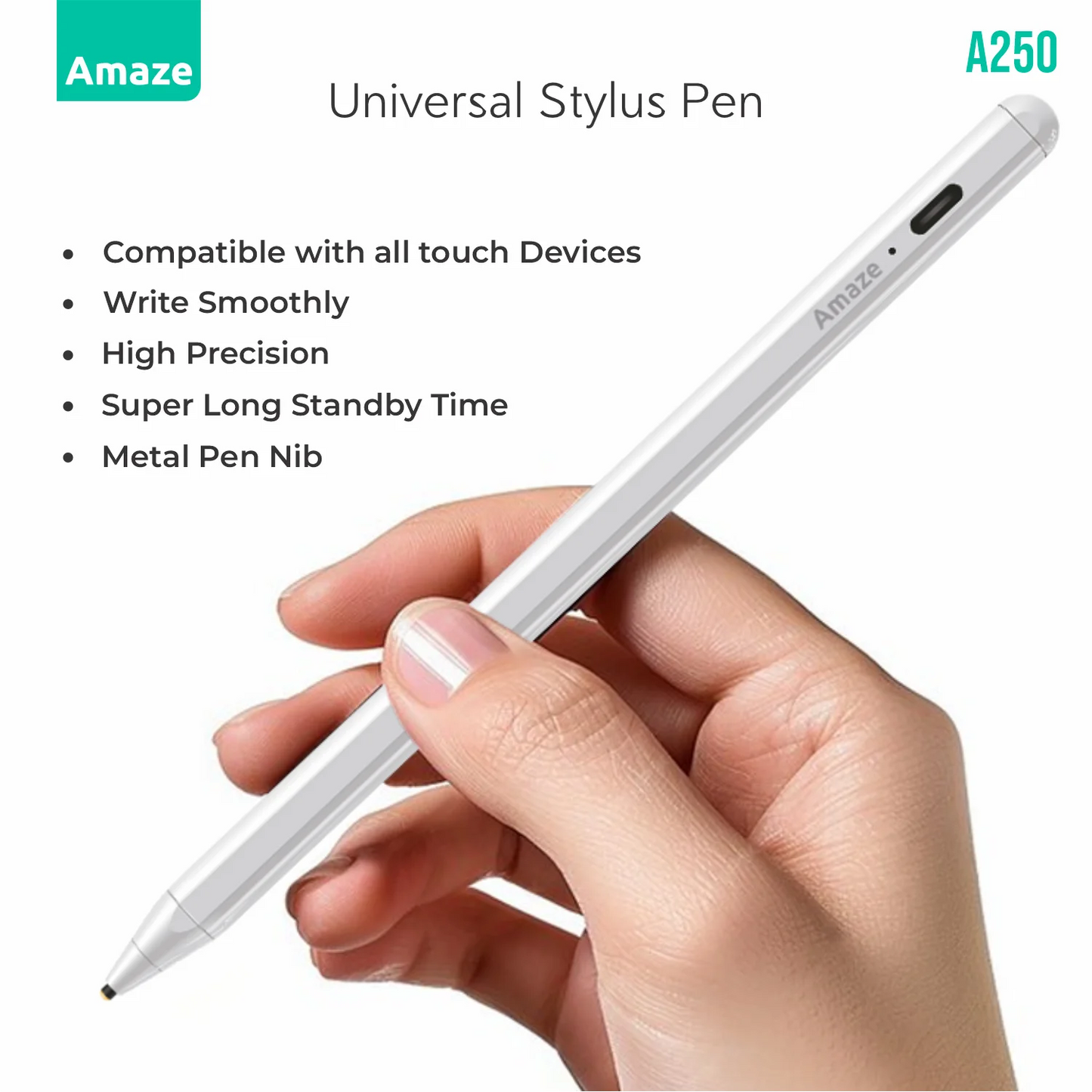 Amaze Universal Stylus Pen A250 – Best Price in Pakistan | Precision Touchscreen Pen