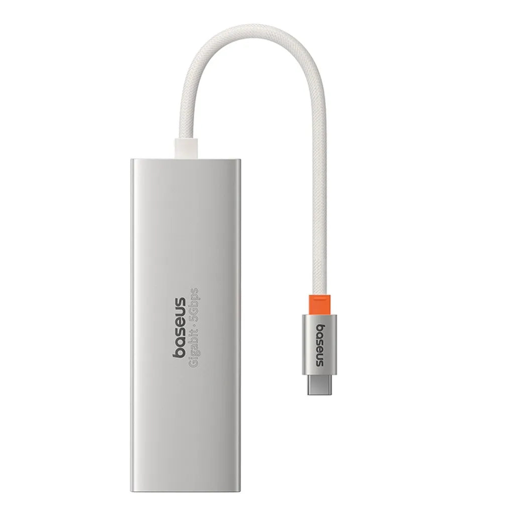 Baseus 4-Port HUB USB-C to 3x USB-A 3.0 + RJ45 – Best Price in Pakistan