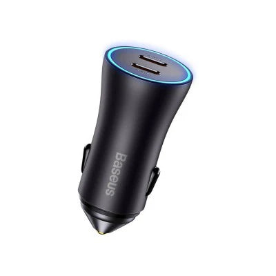Baseus 40W Dual USB-C Car Charger – Fast Charging Adapter for All Devices