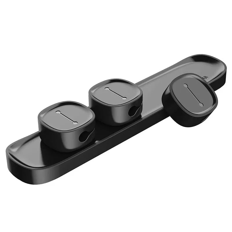 Baseus Peas Magnetic Cable Organizer – Tangle-Free Cable Management (Black)