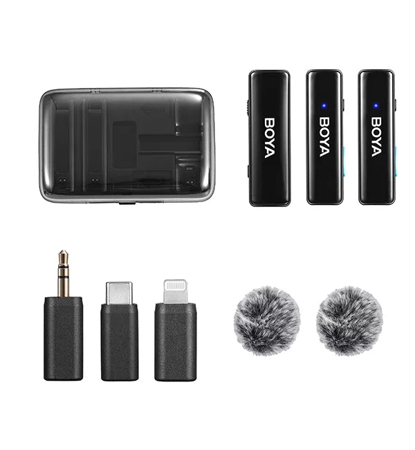 Boya Boyalink 3-in-1 Wireless Microphone – Versatile Mic for Camera, Smartphone & PC