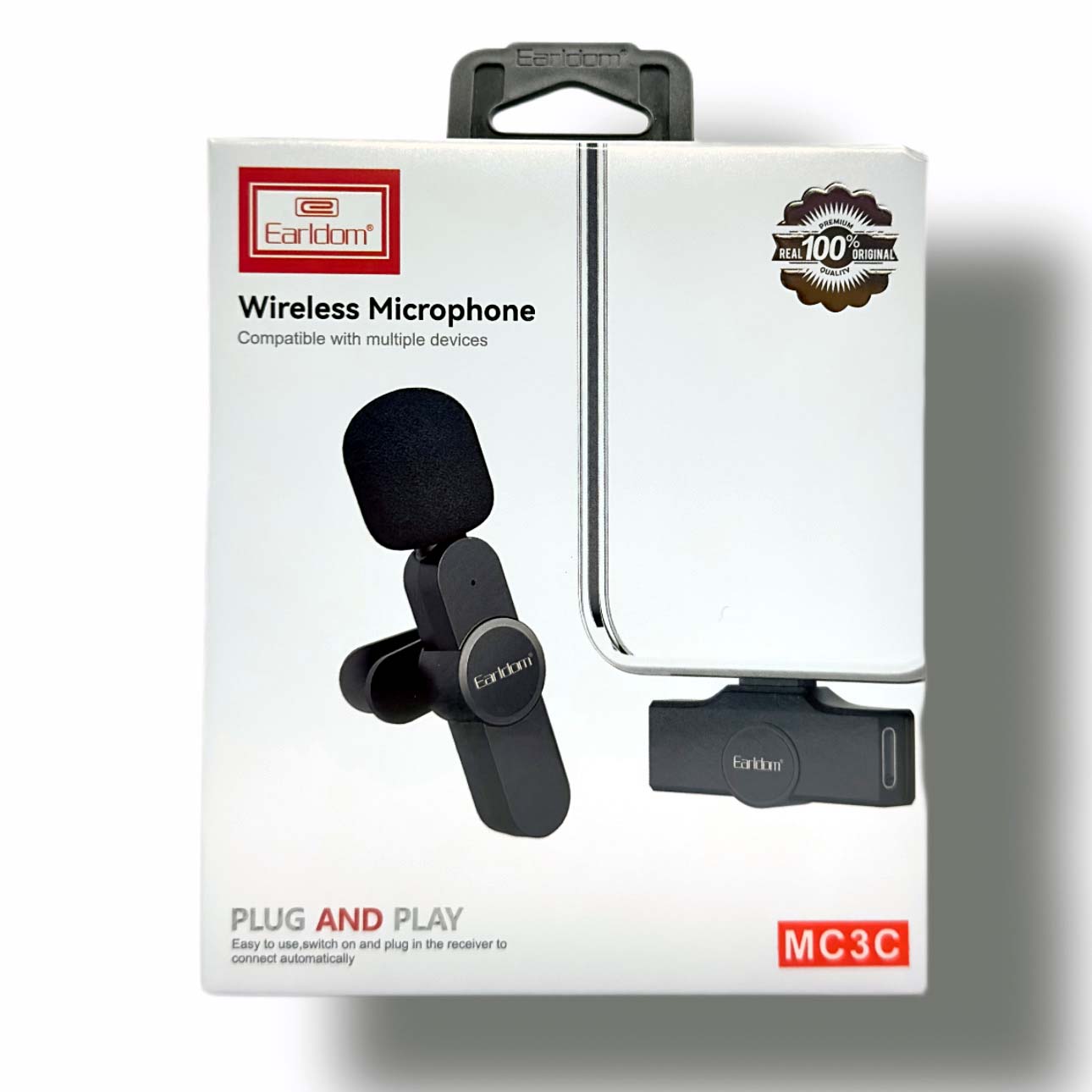 Earldom ET-MC3C Type-C Wireless Microphone – Clear Audio & Noise Reduction | Best Price in Pakistan