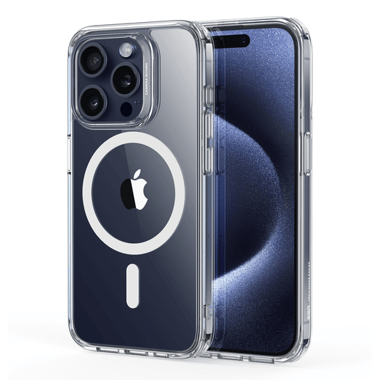 ESR Classic Hybrid HaloLock Case for iPhone 15 Pro Max (Clear) – MagSafe Compatible, Shockproof Protection