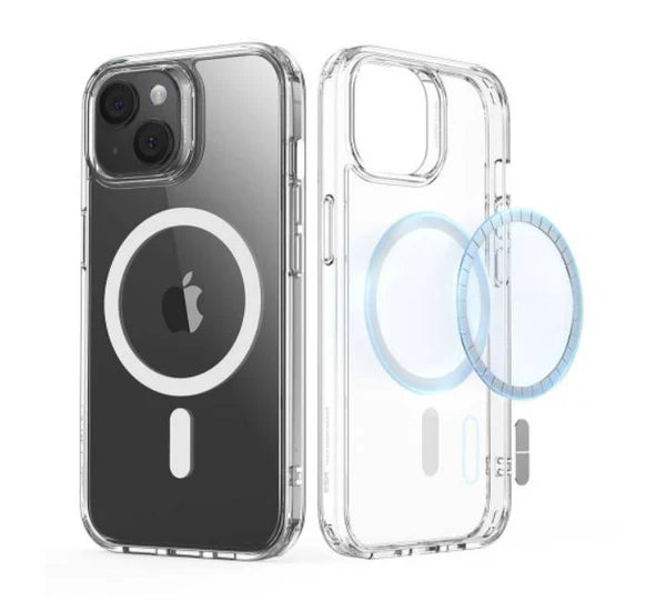 ESR Classic Hybrid HaloLock Case for iPhone 15 Pro Max (Clear) – MagSafe Compatible, Shockproof Protection