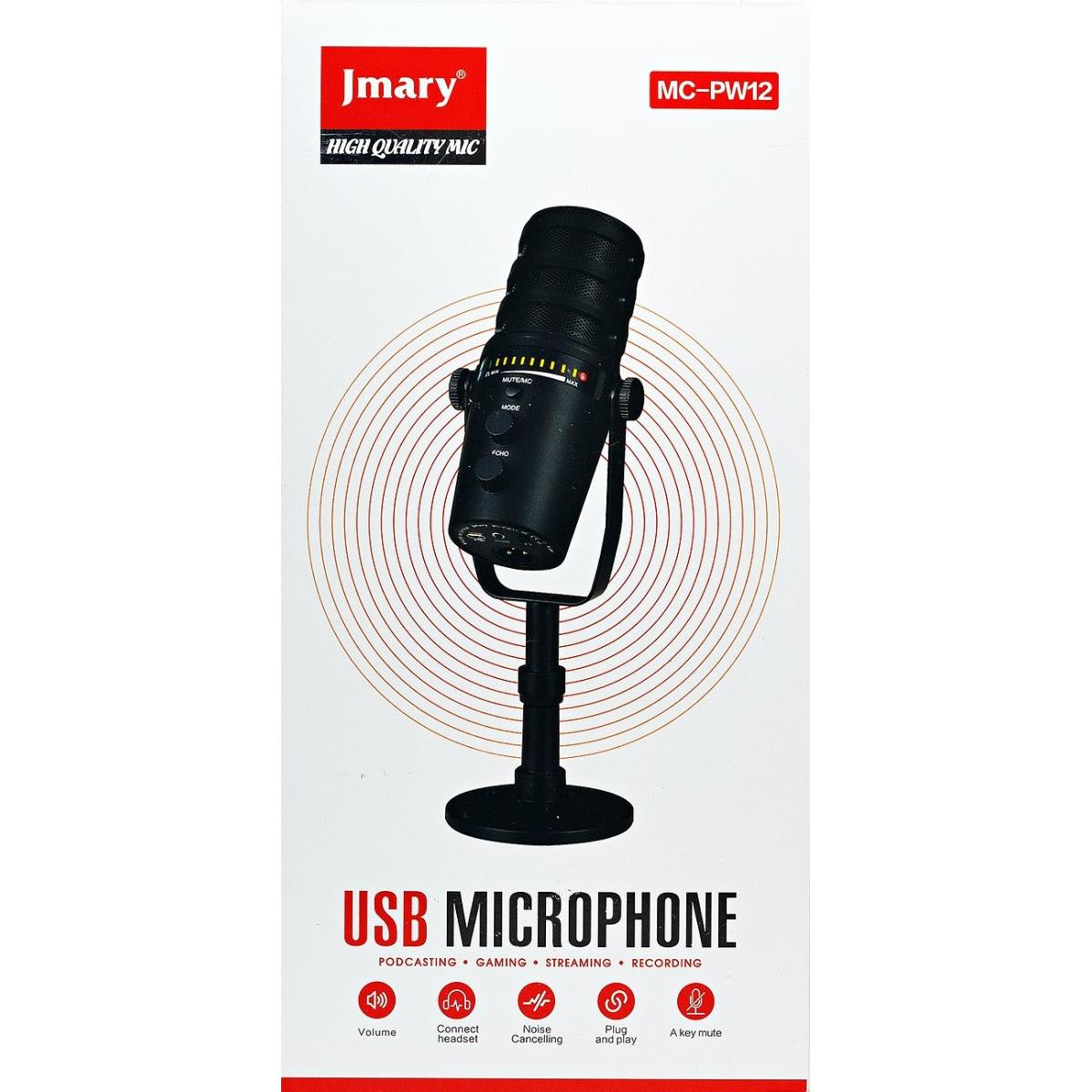 Jamary MC-PW12 USB Microphone – Studio-Quality Sound | Best Price in Pakistan