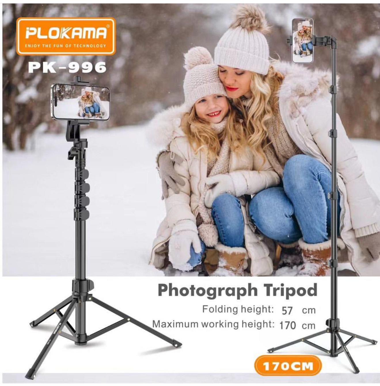 PLOKAMA PK996 Tripod – Sturdy & Versatile Tripod for Photography & Videography