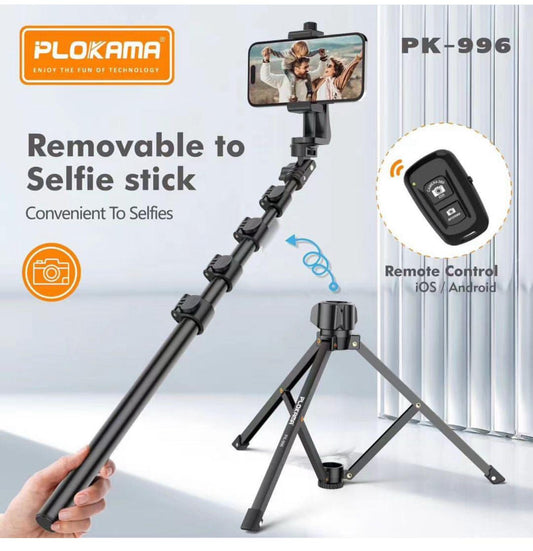 PLOKAMA PK996 Tripod – Sturdy & Versatile Tripod for Photography & Videography
