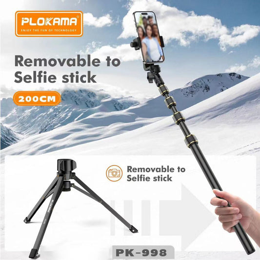 PLOKAMA PK 998 Tripod – Sturdy & Adjustable Tripod for Professional Photography