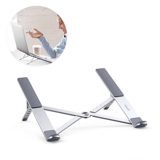 UGREEN 40289 Portable Silver Laptop Stand – Ergonomic, Adjustable & Lightweight for Better Cooling