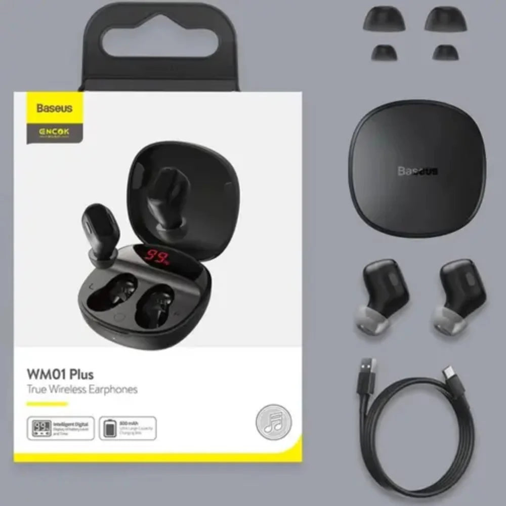 Baseus Encok WM01 Plus True Wireless Earphones – High-Quality Sound & Long Battery Life