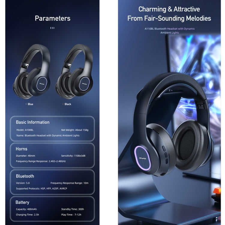 AWEI A100BL Wireless Headphones – Best Price in Pakistan | Bluetooth 5.0, Hi-Fi Sound & Long Battery Life