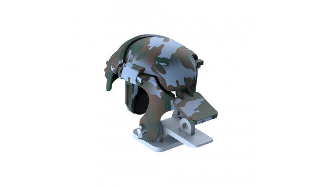 Baseus Level 3 Helmet PUBG Gaming Grip with Extra Buttons & Bumpers – Camouflage Blue