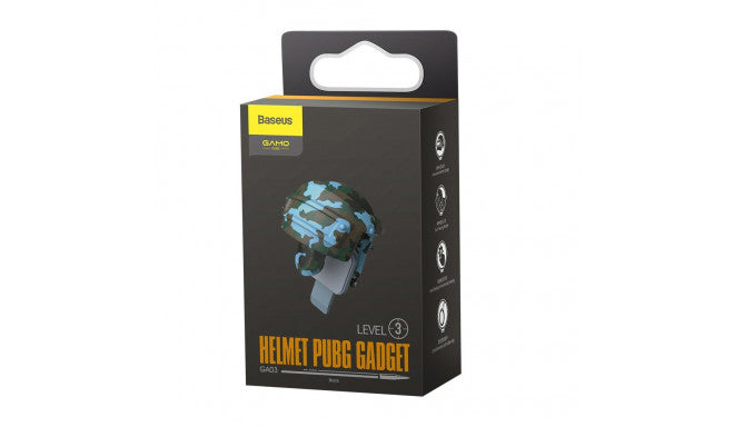 Baseus Level 3 Helmet PUBG Gaming Grip with Extra Buttons & Bumpers – Camouflage Blue
