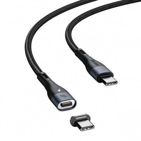 Baseus Zinc Magnetic USB-C to USB-C Cable 100W (1.5m, Black) – Fast Charging & Data Sync
