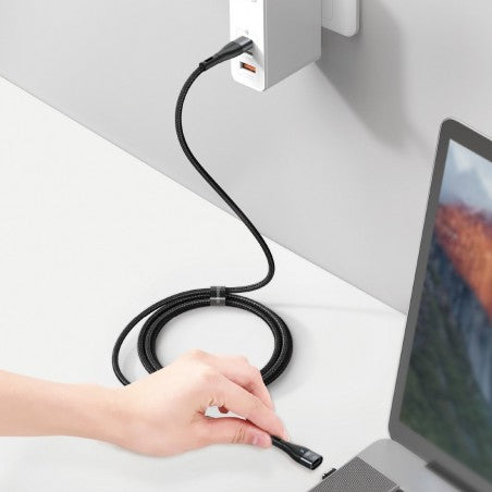 Baseus Zinc Magnetic USB-C to USB-C Cable 100W (1.5m, Black) – Fast Charging & Data Sync