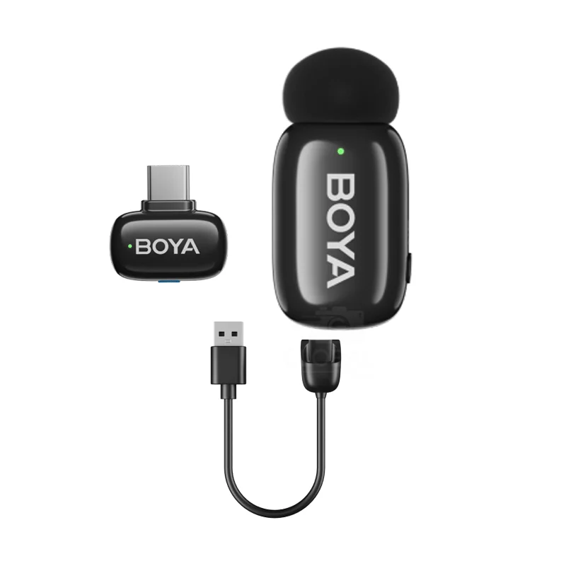 BOYA Mini 17 Type-C Wireless Microphone – Studio-Quality Audio with Noise Cancellation & Voice Effects