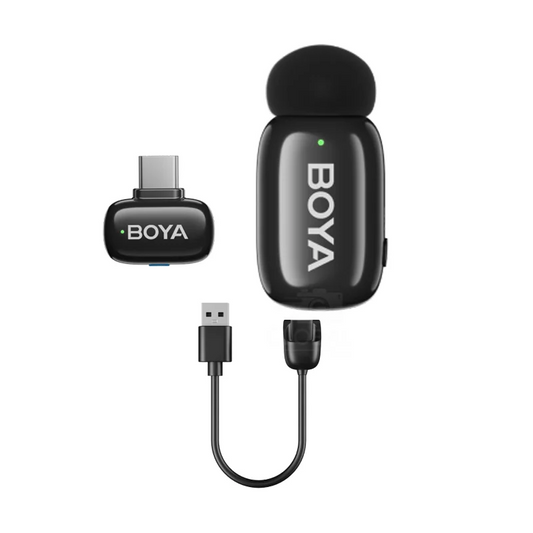 BOYA Mini 17 Type-C Wireless Microphone – Studio-Quality Audio with Noise Cancellation & Voice Effects