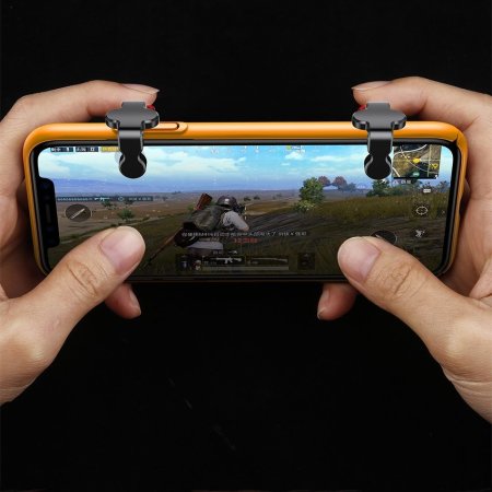 Baseus L1 & R1 Mobile Gaming Trigger Buttons (Black) – Precision Aim & Fast Response